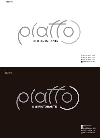 Piatto blanco y negro